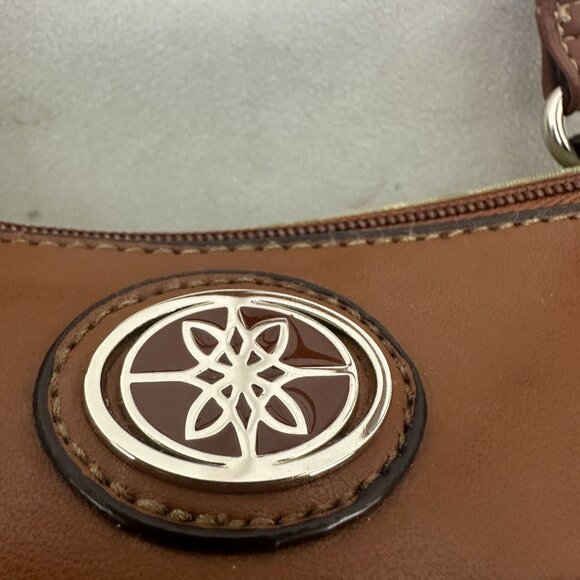 Rosetti Vintage Style Green Brown Shoulder Bag Geometric Pattern & Metal Accent - Picture 2 of 14